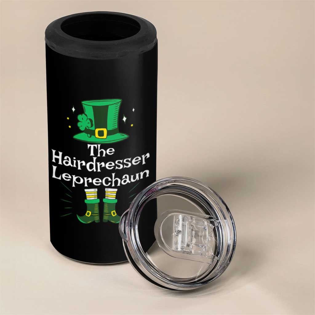 The Hairdresser Leprechaun Matching Group 4 in 1 Can Cooler Tumbler Festive St Patricks Day Squad Hairdressers