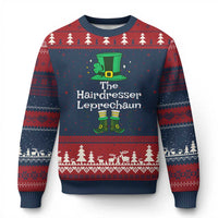 The Hairdresser Leprechaun Matching Group Ugly Christmas Sweater Festive St Patricks Day Squad Hairdressers - Wonder Print Shop