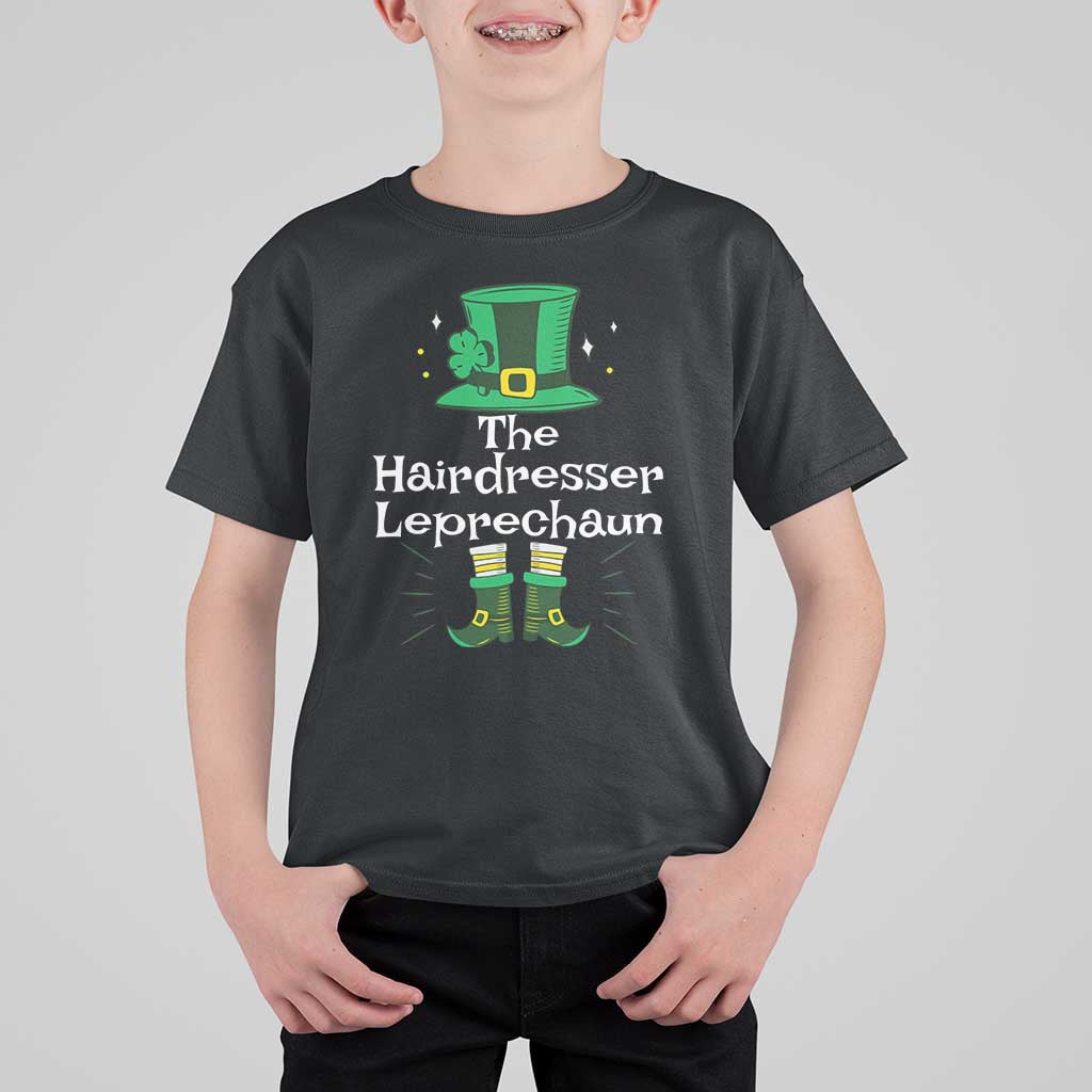The Hairdresser Leprechaun Matching Group T Shirt For Kid Festive St Patricks Day Squad Hairdressers