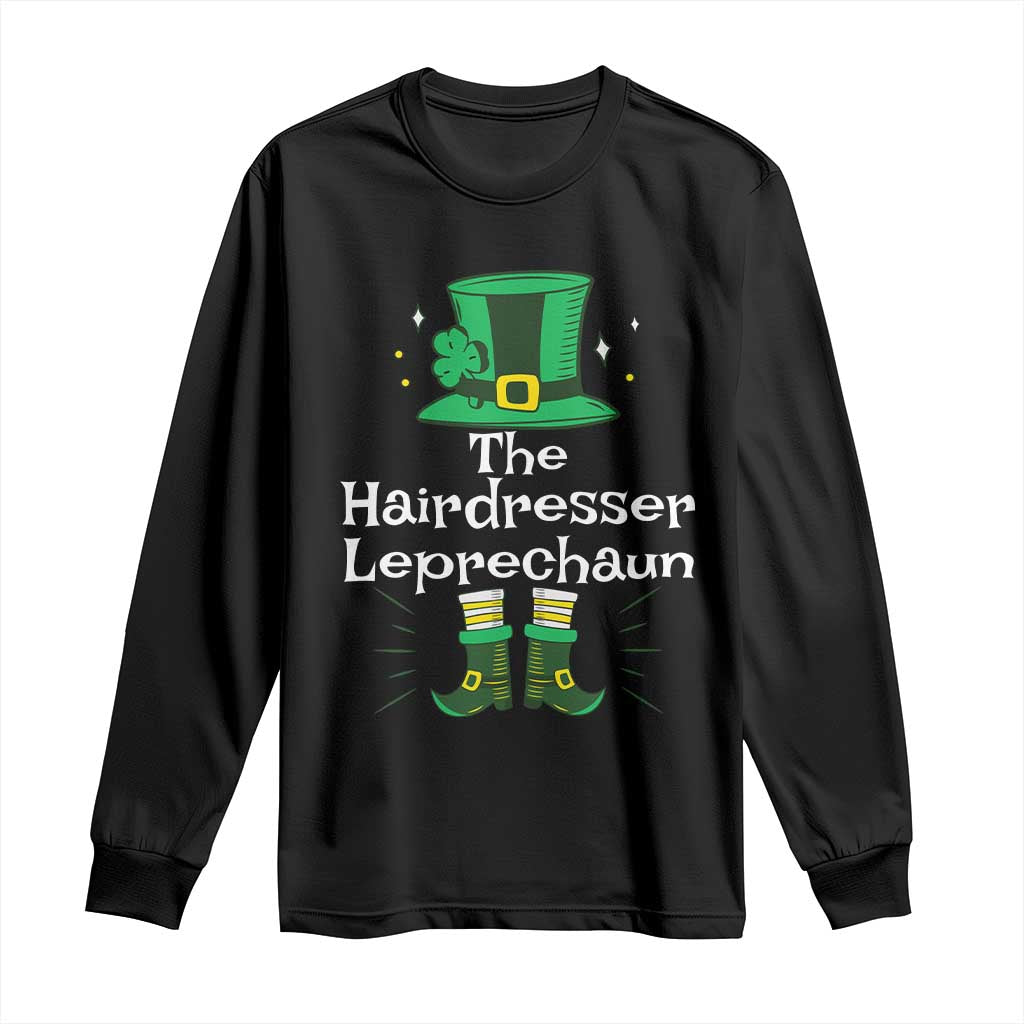 The Hairdresser Leprechaun Matching Group Long Sleeve Shirt Festive St Patricks Day Squad Hairdressers