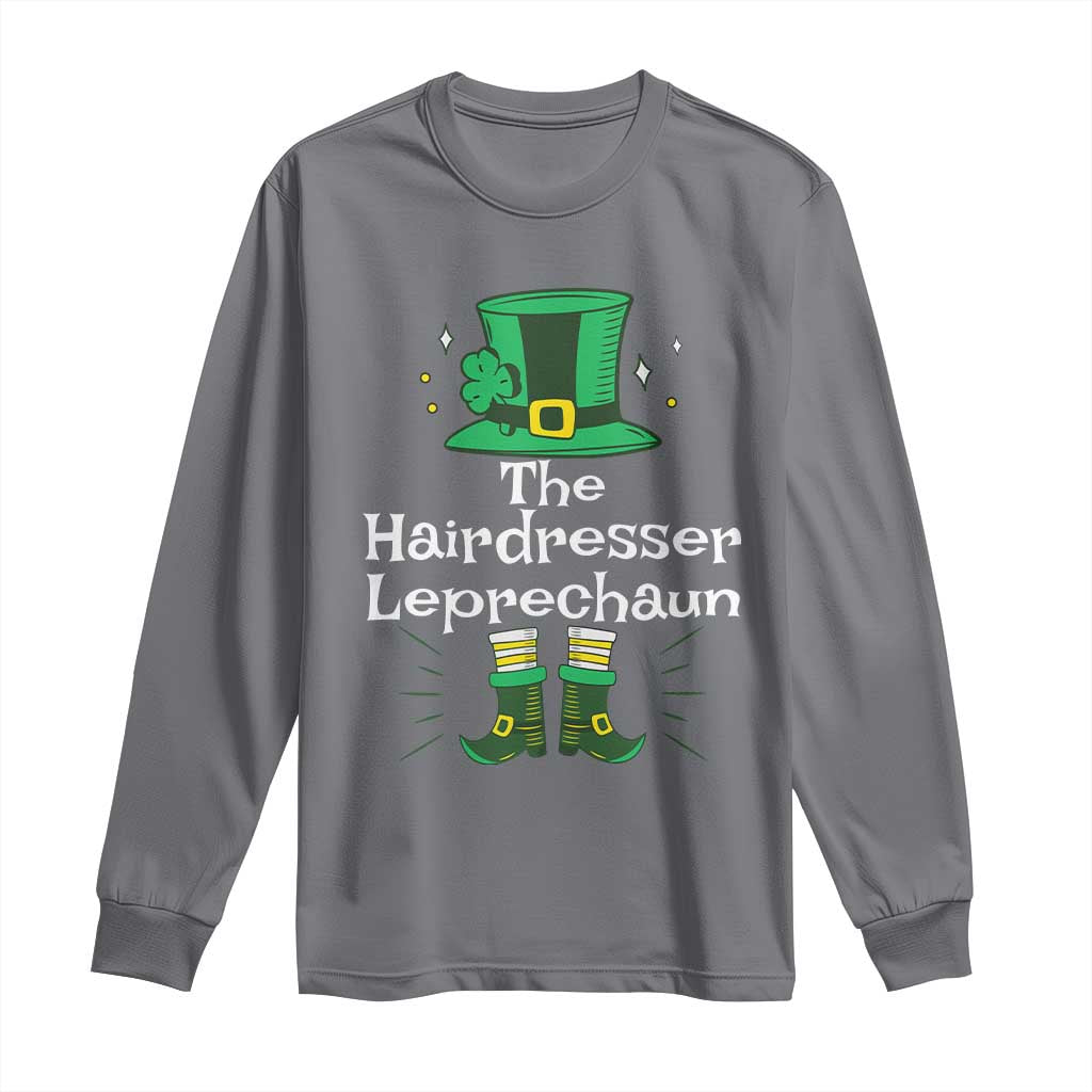 The Hairdresser Leprechaun Matching Group Long Sleeve Shirt Festive St Patricks Day Squad Hairdressers