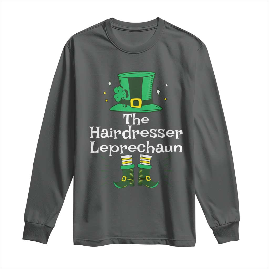 The Hairdresser Leprechaun Matching Group Long Sleeve Shirt Festive St Patricks Day Squad Hairdressers