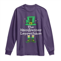 The Hairdresser Leprechaun Matching Group Long Sleeve Shirt Festive St Patricks Day Squad Hairdressers