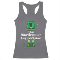 The Hairdresser Leprechaun Matching Group Racerback Tank Top Festive St Patricks Day Squad Hairdressers