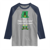 The Hairdresser Leprechaun Matching Group Raglan Shirt Festive St Patricks Day Squad Hairdressers