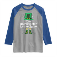 The Hairdresser Leprechaun Matching Group Raglan Shirt Festive St Patricks Day Squad Hairdressers