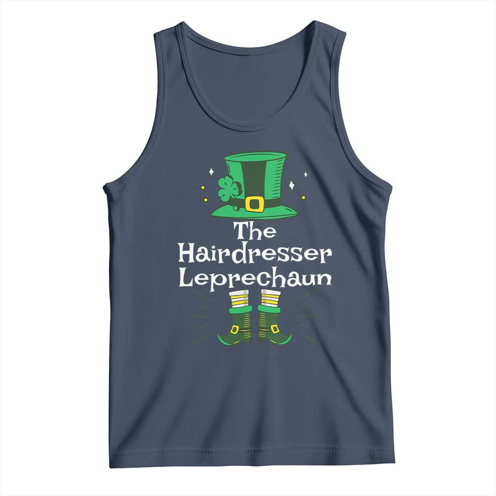 The Hairdresser Leprechaun Matching Group Tank Top Festive St Patricks Day Squad Hairdressers