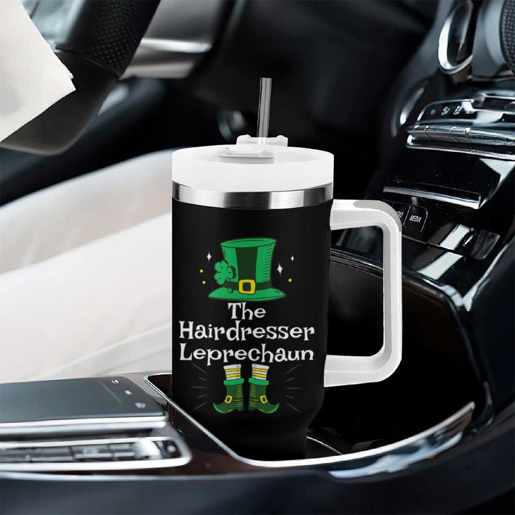 The Hairdresser Leprechaun Matching Group Tumbler With Handle Festive St Patricks Day Squad Hairdressers