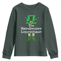 The Hairdresser Leprechaun Matching Group Youth Sweatshirt Festive St Patricks Day Squad Hairdressers