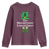 The Hairdresser Leprechaun Matching Group Youth Sweatshirt Festive St Patricks Day Squad Hairdressers