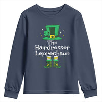 The Hairdresser Leprechaun Matching Group Youth Sweatshirt Festive St Patricks Day Squad Hairdressers