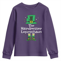 The Hairdresser Leprechaun Matching Group Youth Sweatshirt Festive St Patricks Day Squad Hairdressers
