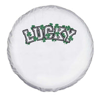 St Patricks Day Lucky Shamrock Spare Tire Cover Vintage Minimalist