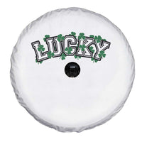 St Patricks Day Lucky Shamrock Spare Tire Cover Vintage Minimalist