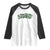 St Patricks Day Lucky Shamrock Raglan Shirt Vintage Minimalist