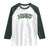 St Patricks Day Lucky Shamrock Raglan Shirt Vintage Minimalist