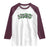 St Patricks Day Lucky Shamrock Raglan Shirt Vintage Minimalist
