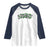 St Patricks Day Lucky Shamrock Raglan Shirt Vintage Minimalist