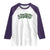 St Patricks Day Lucky Shamrock Raglan Shirt Vintage Minimalist