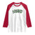 St Patricks Day Lucky Shamrock Raglan Shirt Vintage Minimalist