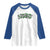 St Patricks Day Lucky Shamrock Raglan Shirt Vintage Minimalist