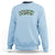 St Patricks Day Lucky Shamrock Sweatshirt Vintage Minimalist