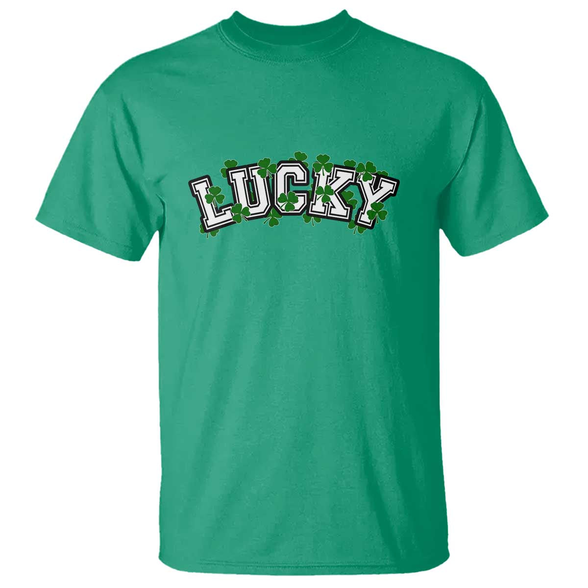 St Patricks Day Lucky Shamrock T Shirt Vintage Minimalist