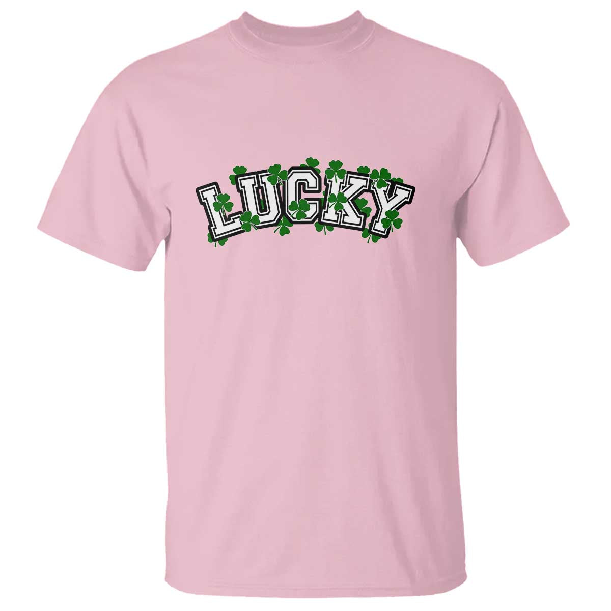 St Patricks Day Lucky Shamrock T Shirt Vintage Minimalist