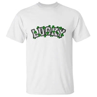 St Patricks Day Lucky Shamrock T Shirt Vintage Minimalist