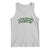 St Patricks Day Lucky Shamrock Tank Top Vintage Minimalist