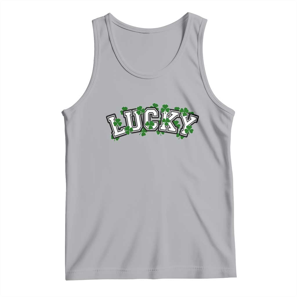 St Patricks Day Lucky Shamrock Tank Top Vintage Minimalist