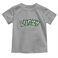 St Patricks Day Lucky Shamrock Toddler T Shirt Vintage Minimalist