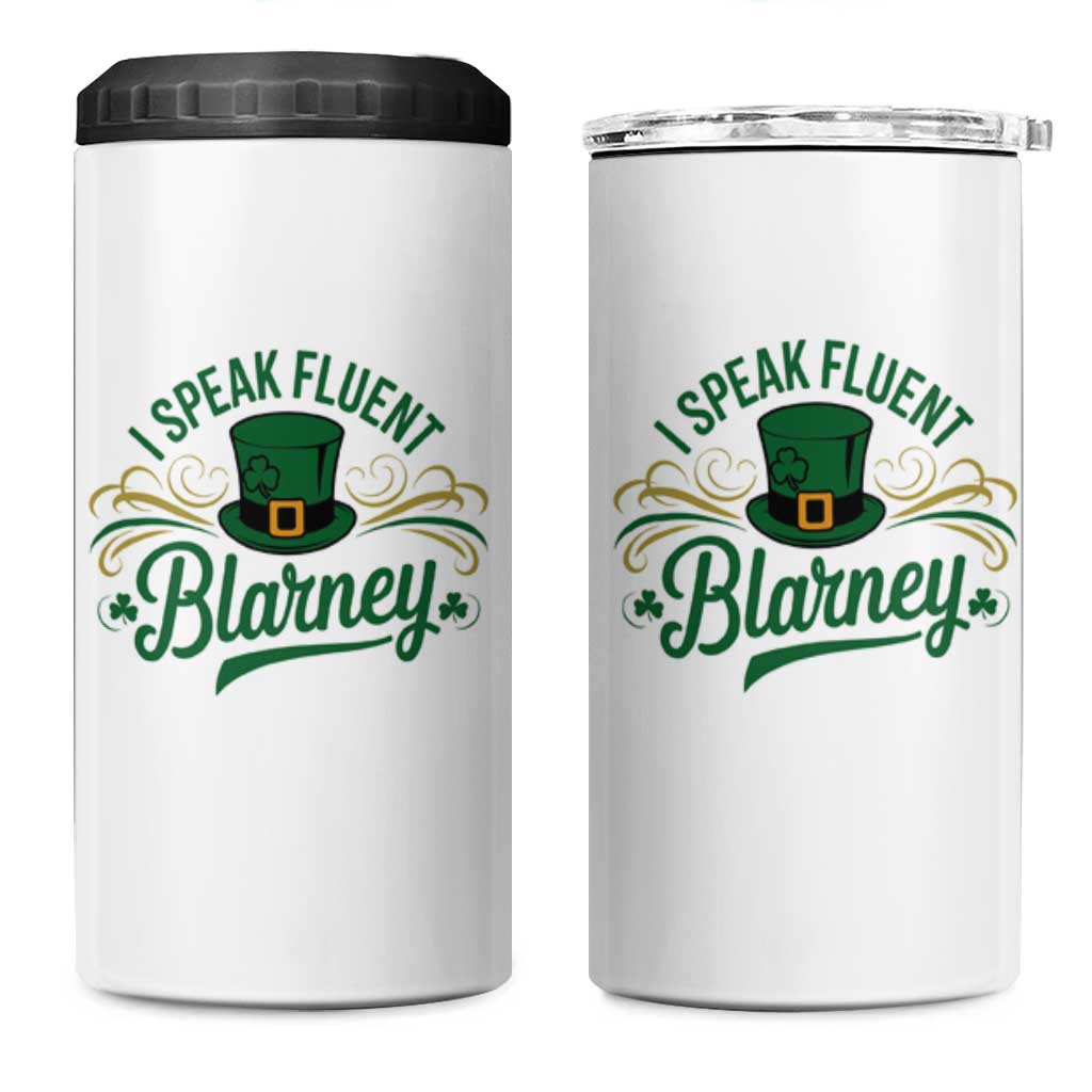 I Speak The Blarney 4 in 1 Can Cooler Tumbler Funny Irish St. Patrick’s Day