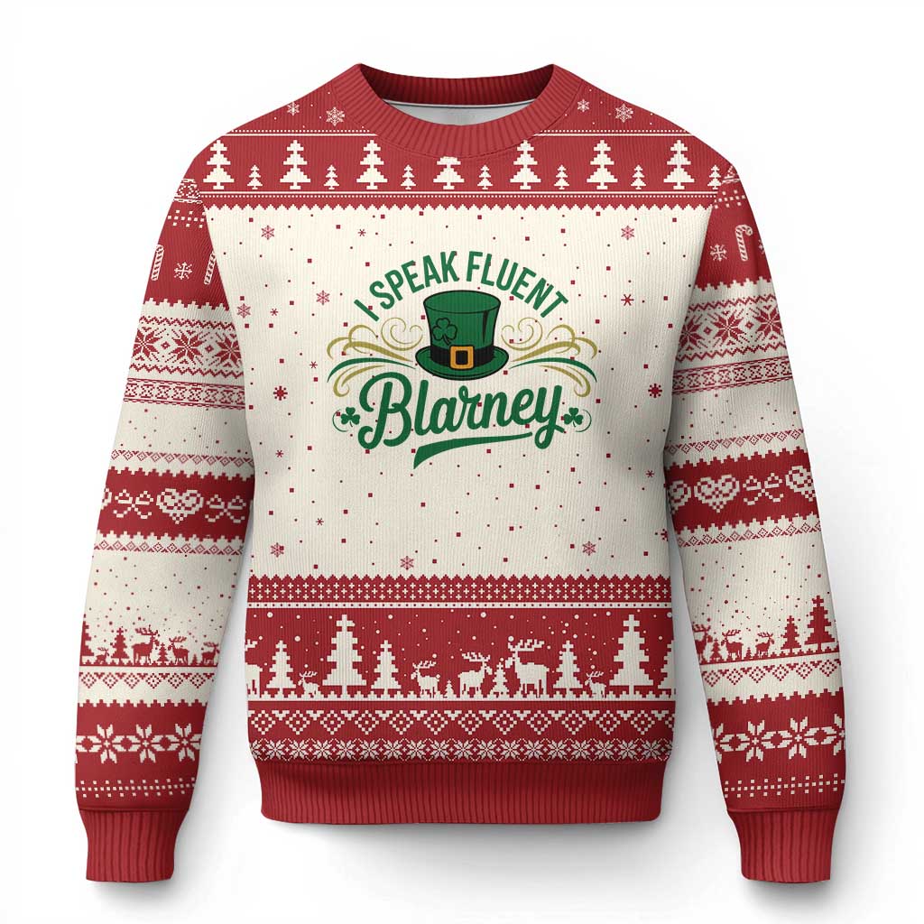 I Speak The Blarney Ugly Christmas Sweater Funny Irish St. Patrick’s Day - Wonder Print Shop