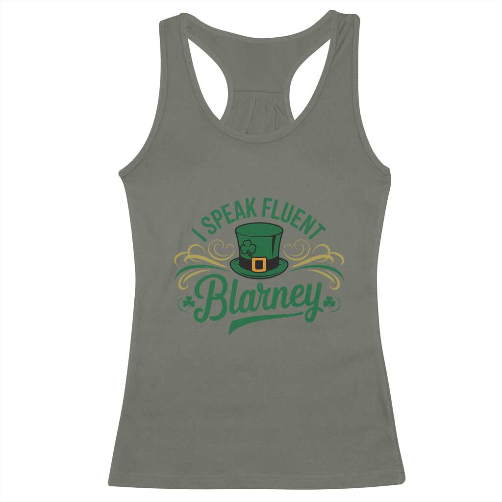 I Speak The Blarney Racerback Tank Top Funny Irish St. Patrick’s Day