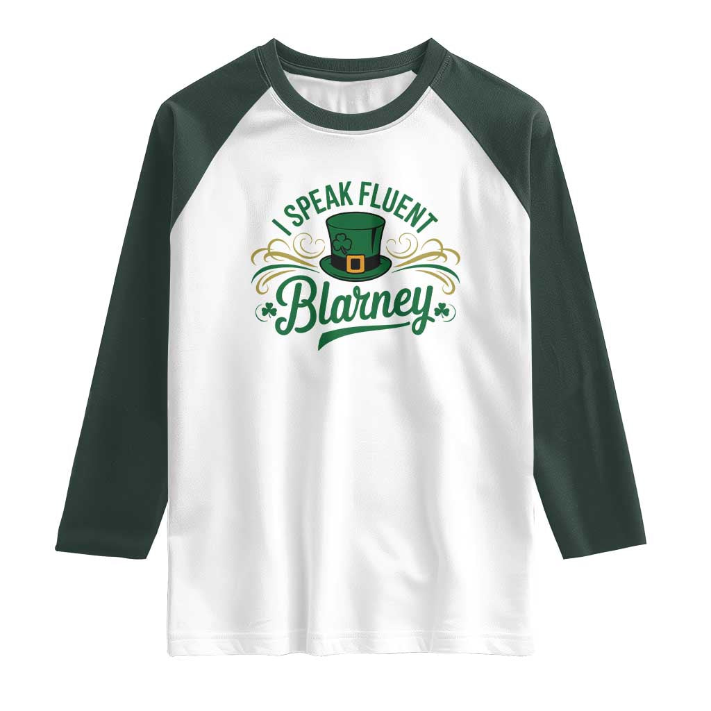 I Speak The Blarney Raglan Shirt Funny Irish St. Patrick’s Day