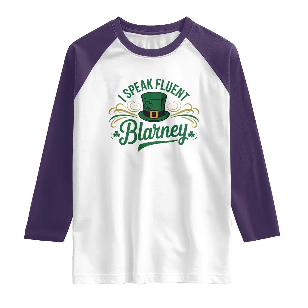 I Speak The Blarney Raglan Shirt Funny Irish St. Patrick’s Day