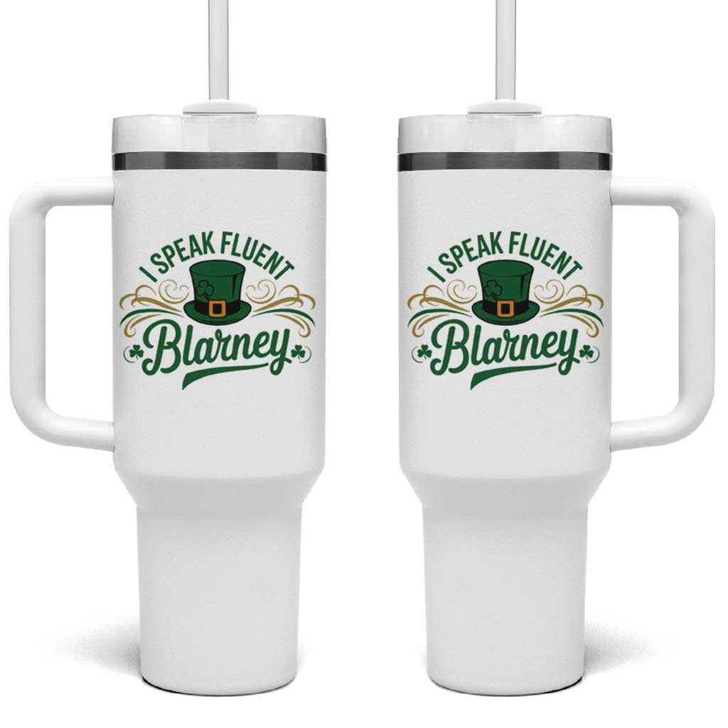 I Speak The Blarney Tumbler With Handle Funny Irish St. Patrick’s Day