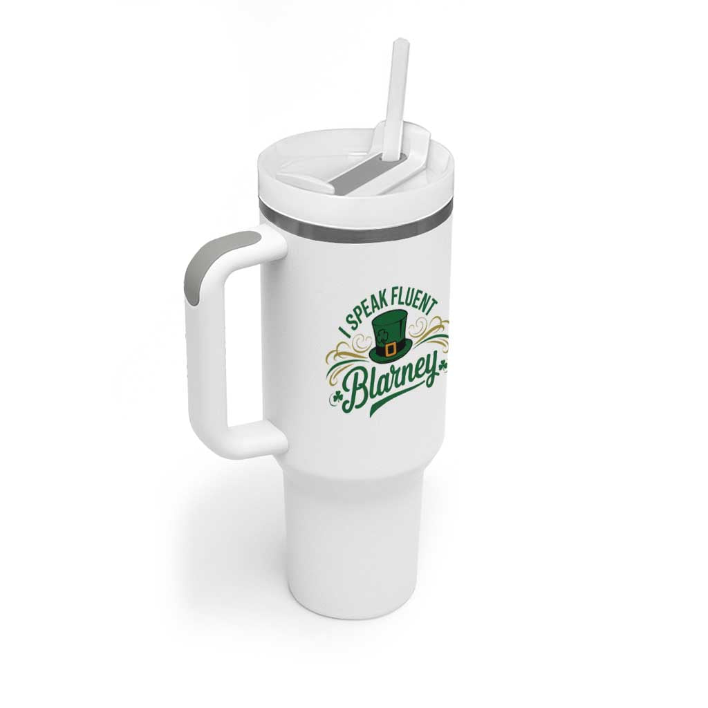 I Speak The Blarney Tumbler With Handle Funny Irish St. Patrick’s Day