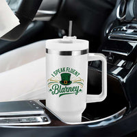I Speak The Blarney Tumbler With Handle Funny Irish St. Patrick’s Day