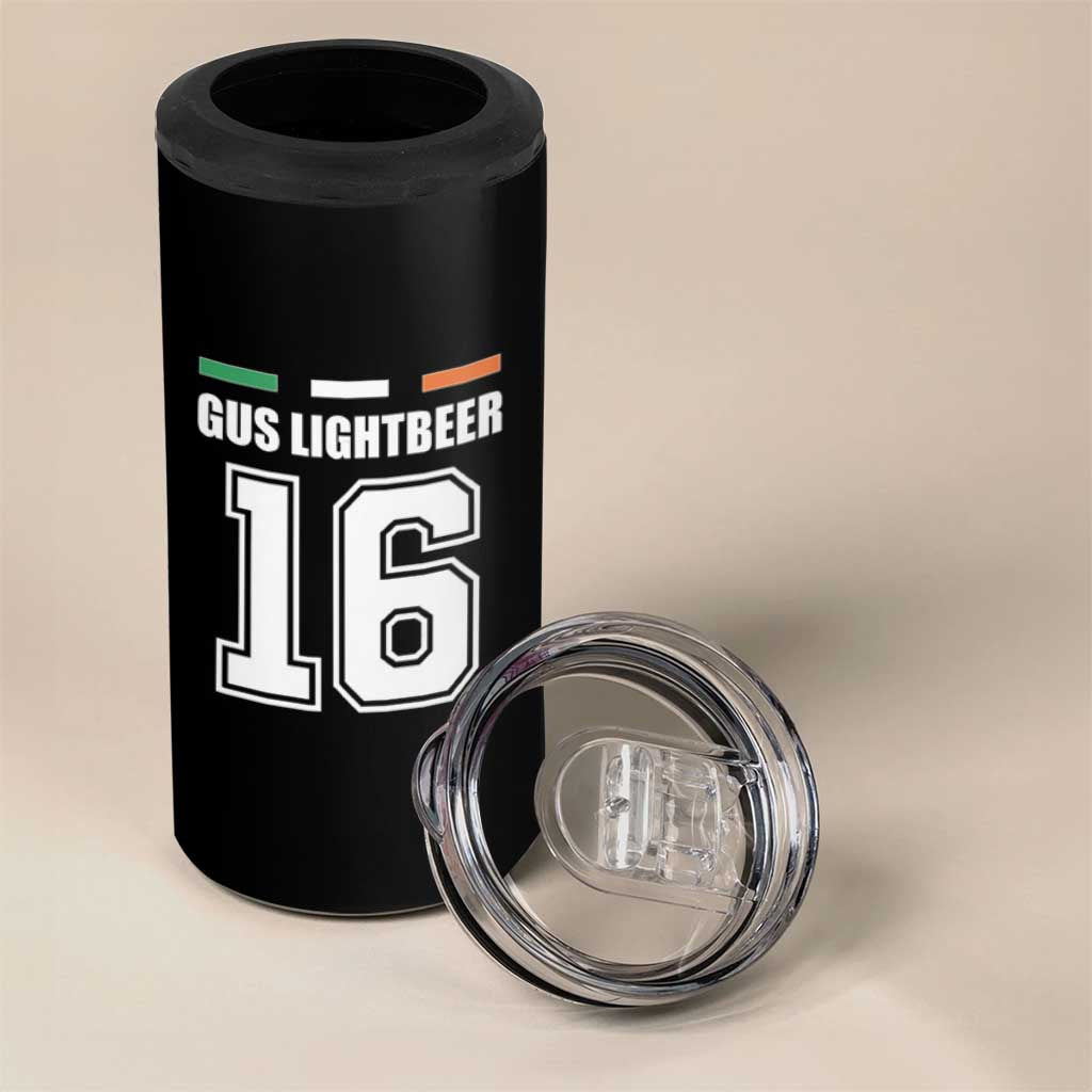 Funny Gus Lightbeer 16 4 in 1 Can Cooler Tumbler Ireland Irish Name St. Patricks Day Drinking Pub