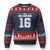 Funny Gus Lightbeer 16 Ugly Christmas Sweater Ireland Irish Name St. Patricks Day Drinking Pub - Wonder Print Shop