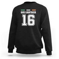 Funny Gus Lightbeer 16 Sweatshirt Ireland Irish Name St. Patricks Day Drinking Pub
