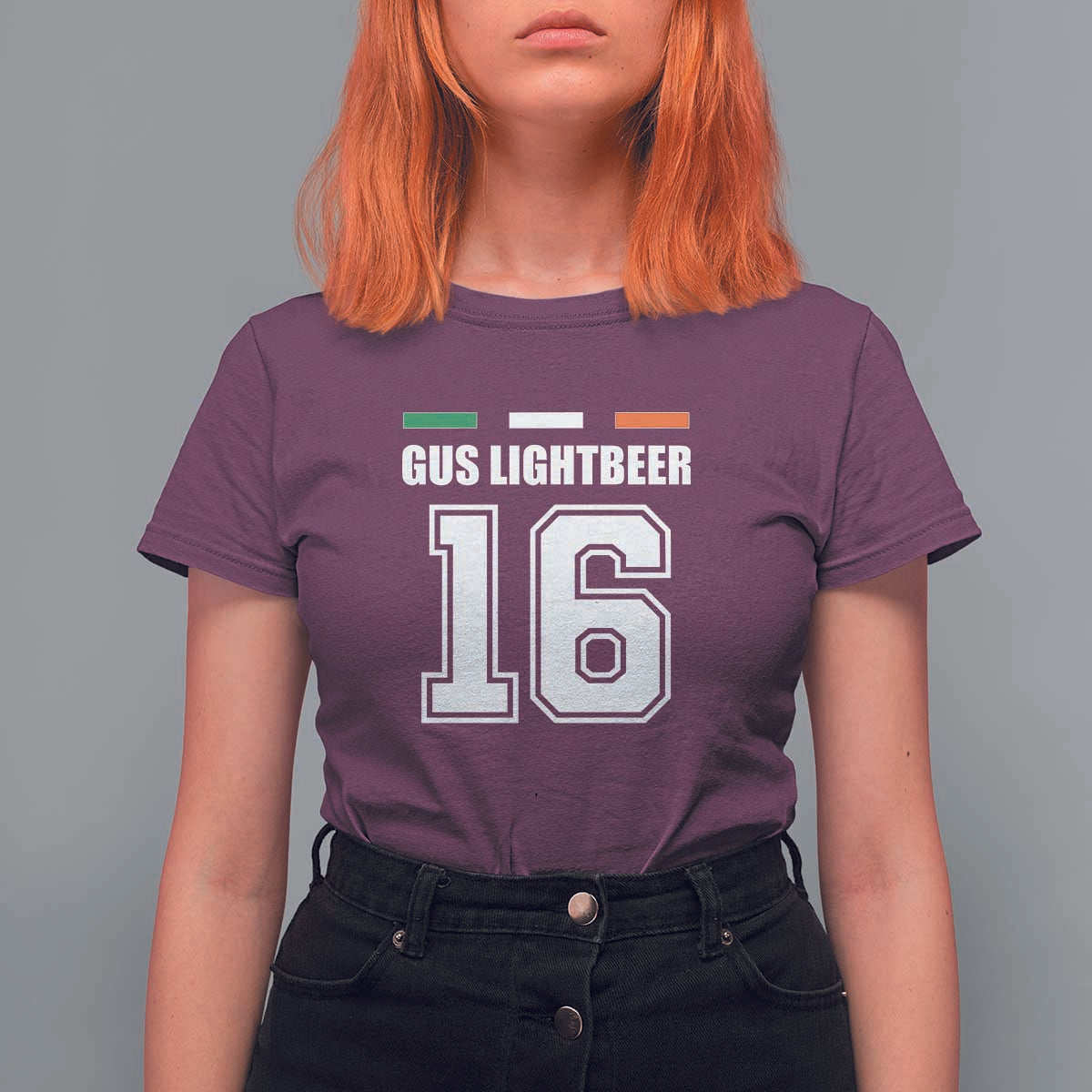 Funny Gus Lightbeer 16 T Shirt For Women Ireland Irish Name St. Patricks Day Drinking Pub
