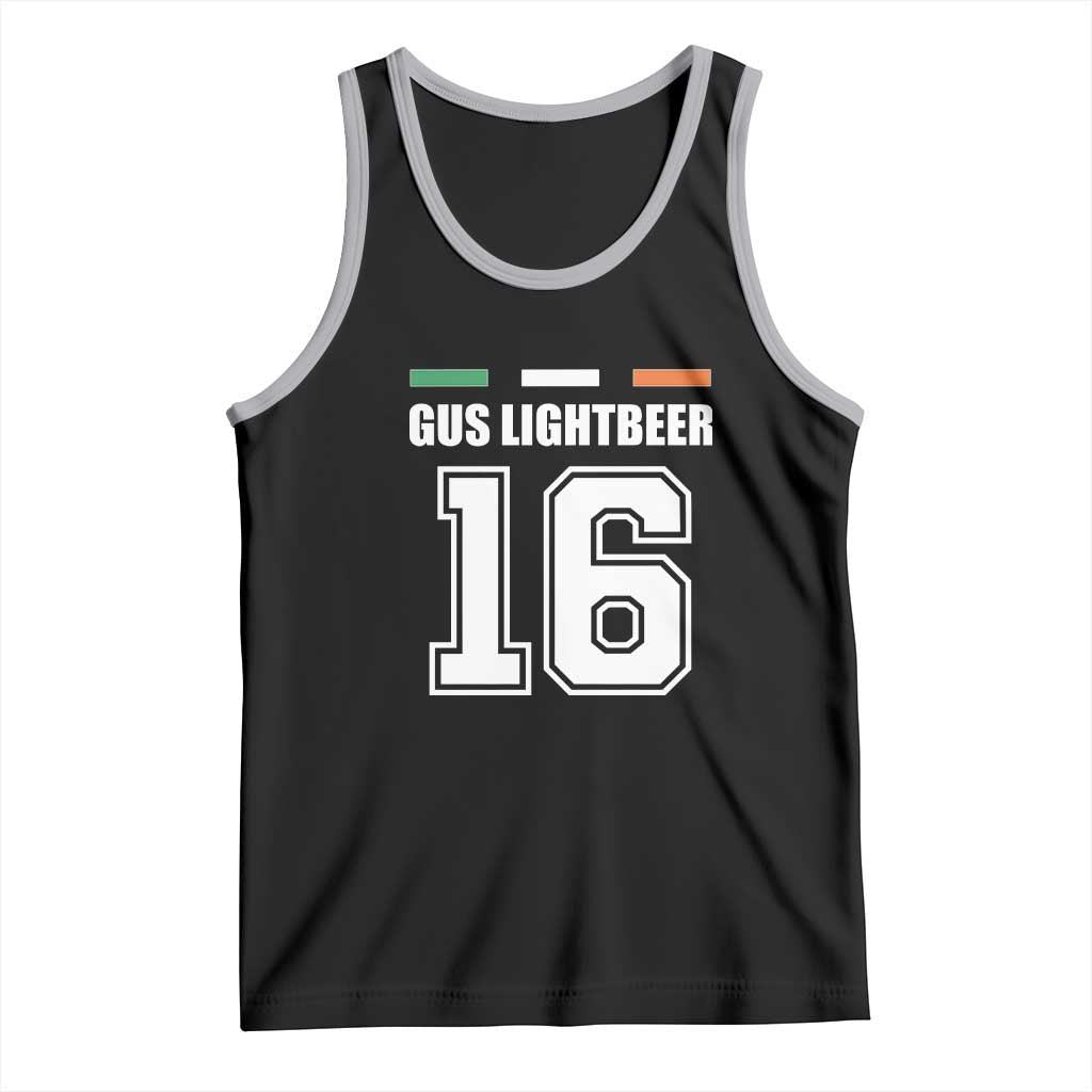 Funny Gus Lightbeer 16 Tank Top Ireland Irish Name St. Patricks Day Drinking Pub