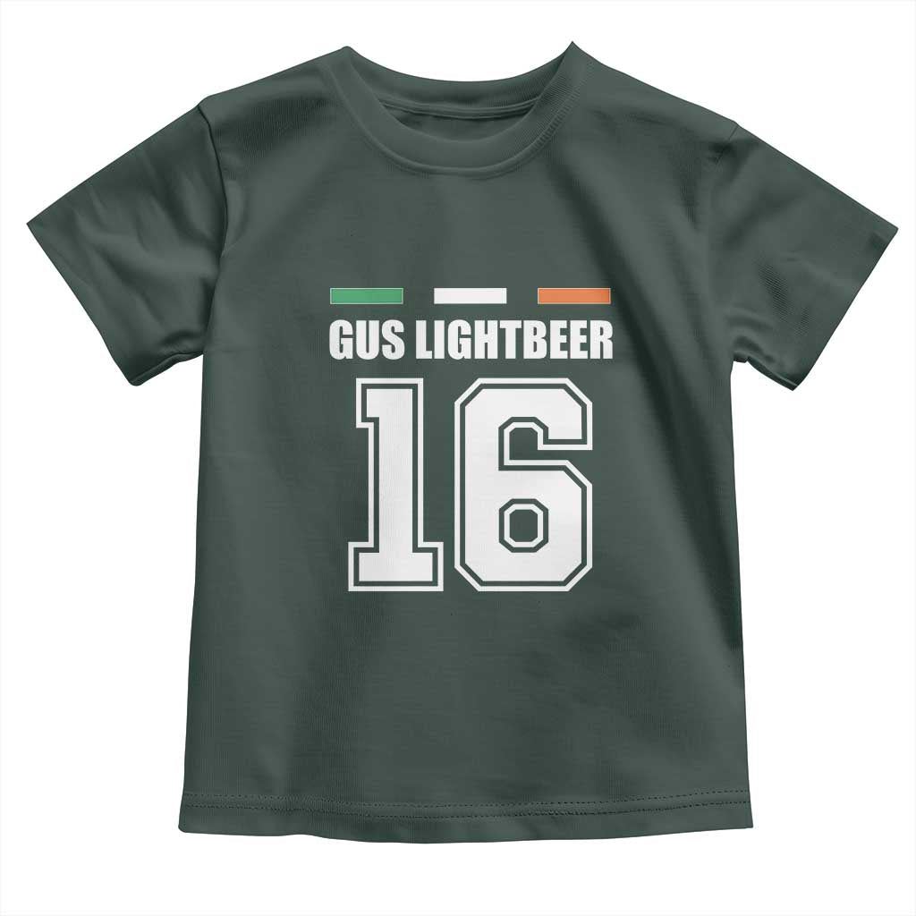 Funny Gus Lightbeer 16 Toddler T Shirt Ireland Irish Name St. Patricks Day Drinking Pub