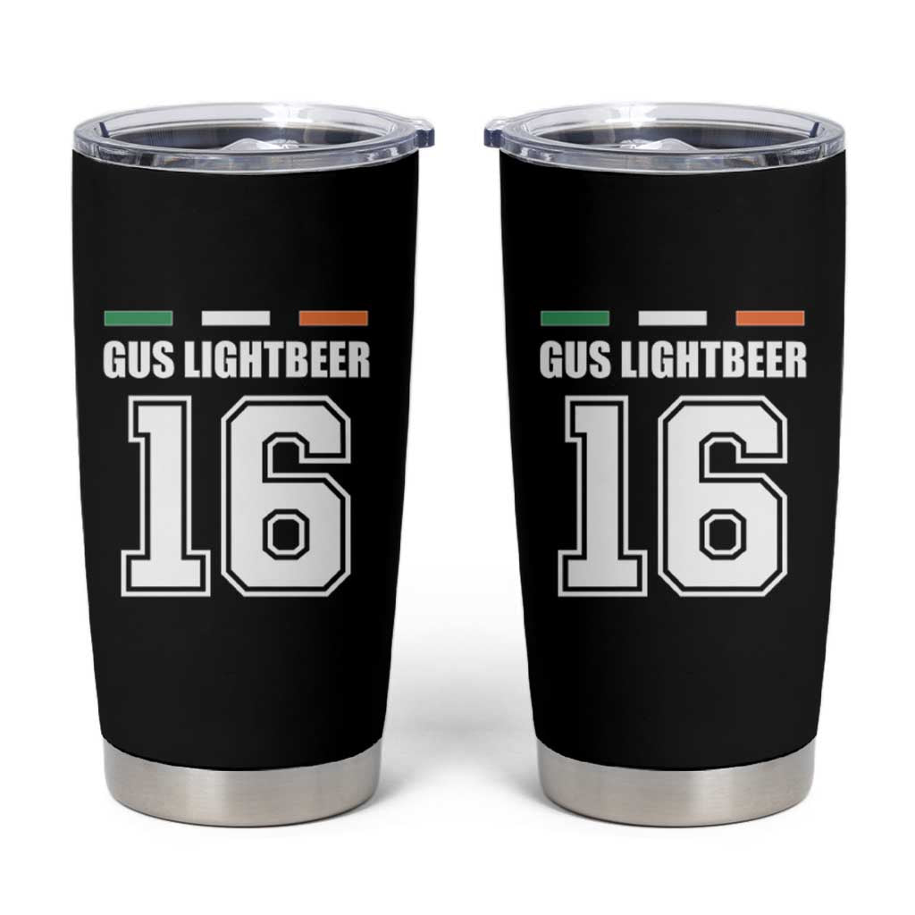 Funny Gus Lightbeer 16 Tumbler Cup Ireland Irish Name St. Patricks Day Drinking Pub