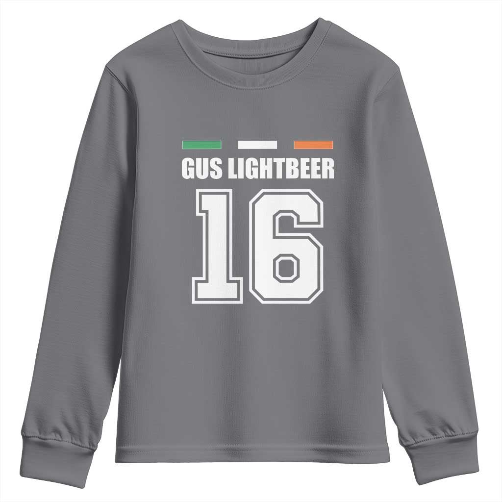 Funny Gus Lightbeer 16 Youth Sweatshirt Ireland Irish Name St. Patricks Day Drinking Pub