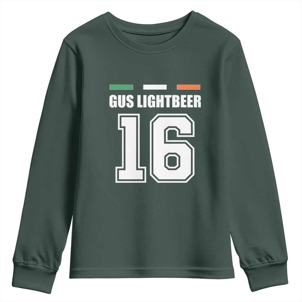 Funny Gus Lightbeer 16 Youth Sweatshirt Ireland Irish Name St. Patricks Day Drinking Pub