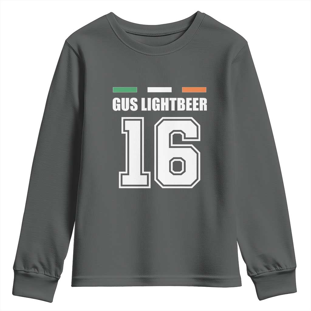 Funny Gus Lightbeer 16 Youth Sweatshirt Ireland Irish Name St. Patricks Day Drinking Pub